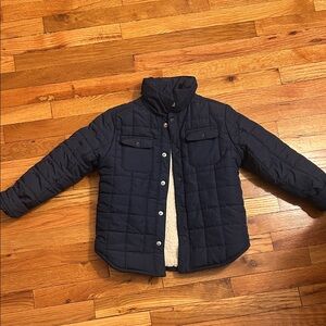 Janie and Jack Dark Blue Quilted Puffer Jacket